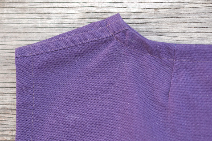 Purple Tank Top: Neckline Dart