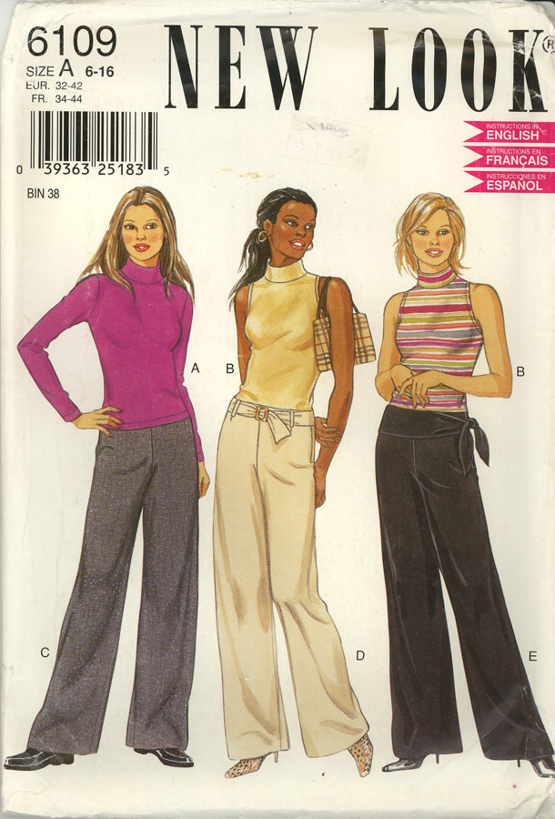New Look 6109: Pattern Cover