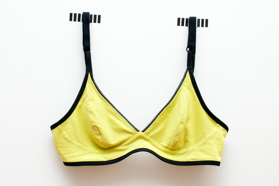 Neon Green Cloth Habit Watson Bra: Flat Shot