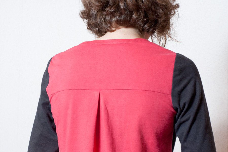 Refashioned, Colour-Blocked Thread Theory Camas Blouse: Back Pleat