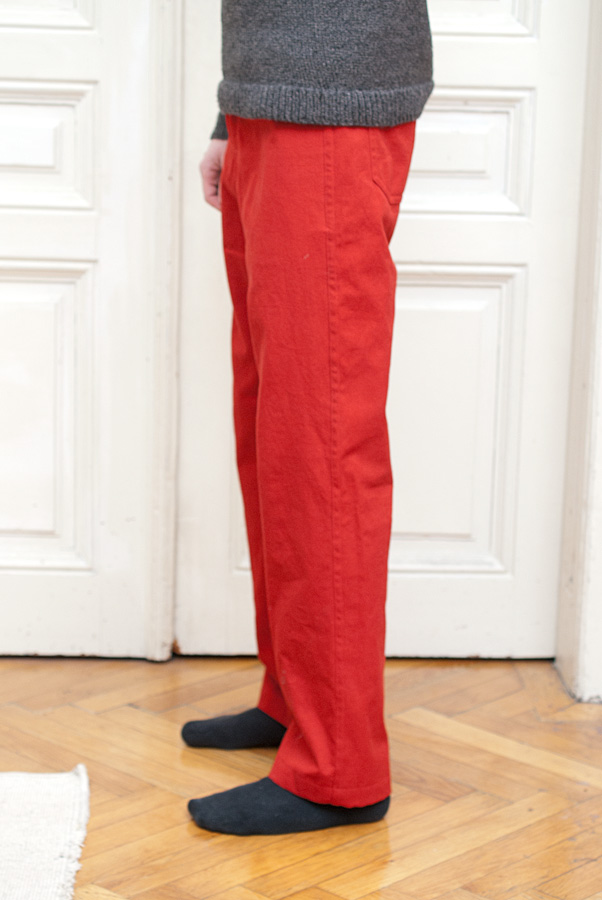 Bright Red Thread Theory Jutland Trousers: Side